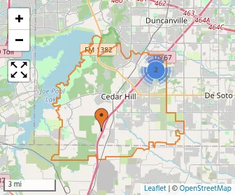 Area schools map